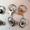 Punk Dangle Edgy Earrings Unique Detachable Stainless Steel Chunky Star Heart Moon Hoop Earrings For Women Men Statement Jewelry - Image 6