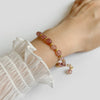 Multicolor Bead Bracelet with Square Spacer Details and Stone-Look Options - Image 6