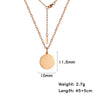 Minimalist Small Round Pendant Necklaces for Women Stainless Steel Gold Color Simple Choker Necklaces Jewelry Gifts - Image 11