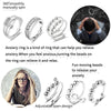 Metal Balls Fidget Rings Adjustable for Women Stress Relieve Finger Jewelry Rotatable Beads Ring Accessories - Image 2