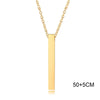 Pillar Necklaces for Men Women,Stainless Steel Rectangle Vertical Bar Pendant Necklace,Simple Casual Collar Gifts - Image 10