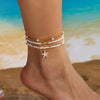 Bohemian Sea Shell Woven Anklet For Women Ceramic Fish Heart Shells Beads Bracelet On The Leg Boho Beach Barefoot Sandal Jewelry - Image 7