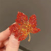 Classic Maple Leaves Design Brooch For Women Men Rhinestone Collar Lapel Brooches Pins Winter Jewelry Accessories - Image 1