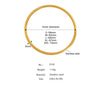 3 Pieces/lot Stainless Steel Bracelet Bangles For Women Simple Style Gold Plated Women's Bracelets Bangle - Image 12