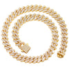 Iced Out Cuban Link Chain 14MM Prong Rhombus Diamond Cuban Chain Hip Hop Choker Necklaces Women Men Jewelry - Image 9