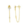 Zircon Tassel Chain Dangle Earrings for Women Gold Color Pierced Ear Stud Earrings Jewelry Accessories - Image 17