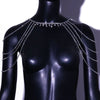 INS Multilayer Rhinestone Bridal Shoulder Chain Ladies Wedding Party Shining Crystal Tassel Shawl Necklace Jewelry Gift