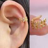 1Pc Geometry Crystal CZ Leaf Clip Earring For Women Without Piercing Punk Vintage Star Ear Cuff Wrap Adjustable Jewelry - Image 11
