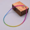 Color Crystal Glass Necklace Statement Short Chain Necklace For Women 3mm Crystal Glass Beads Chain Necklaces Jewelry - Image 8