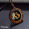 12 Zodiac Signs Rope Chain Necklace Aries Taurus Gemini Cancer Leo Virgo Libra Scorpio Constellation Necklace Wooden Pendant - Image 14