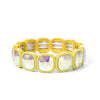 Colorful 15mm Crystal Elastic Bracelet Enamel Stretch Rhinestone Bangle Tile Bead Bracelet for Women Jewelry - Image 9