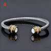 Stainless Steel Birthstone Twists Cuff Bangle for Women Rhinestone Design Stackable Bangle Bracelet Jewelry Gifts - Image 11