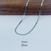 Stainless Steel Snake Chain Necklace in 2 mm to 5 mm Widths - Image 12