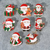 8 Styles Pretty Santa Claus Collection Brooches Candy Canes Wreath Sleigh Reindeer Tree Father Christmas Lapel Pins Xmas Gift - Image 1