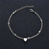 Simple Heart Female Anklets Foot Jewelry Leg Boho Double Layer Anklets On Foot Ankle Bracelets For Women Leg Chain - Image 3
