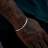 3mm Silver Color Stainless Steel Flat Chain Bracelet Simple Bracelet For Men Retro Jewelry Accessories Women Bracelet - Image 2