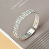 Classic Multilayer Shiny Crystal Rhinestone Cuff Bracelets Bangles Women Wristband Gold Silver Color Wedding Bracelet Jewelry - Image 3