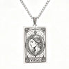 12 Constellations Tarot Card Pendant Necklace Stainless Steel Rectangle Horoscope Zodiac Sign Chain Jewelry Gift For Men Women - Image 4