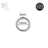 ZS 1PC Titanium Hoop Earring for Women Silver Plated Circle Earring Large Gauge Seputm Nose Ring 2/4/6/8/10/12G Punk Earring - Image 18
