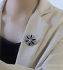 Women‘s Brooch Crystal Snowflake Lapel Pins for Men Blue CZ Rhinestone Suit Clothes Badge Jewelry Accessories - Image 3