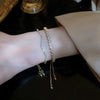 Wave Geometry Adjustable Bracelet Bangle Rhinestone Crystal Bracelets Women Wedding Wristband Jewelry - Image 4
