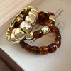Square-Spliced Bead Bangle with Elastic Cord and Multiple Designs - Image 3