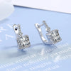 Silver Color Square Zircon Earrings for Women Girl Simple Korean Silver Needle Ear Buckles Earring Jewelry - Image 15