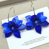Red Acrylic Resin Flower Earrings For Women Jewelry Statement Earings - Image 7