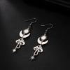 Creative Star Sun Crescent Moon Mushroom Pendants Earrings for Women Girls Gifts Stainless Steel Jewelry - Image 3