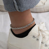 316L Stainless Steel Link Anklet for Women Gold Color 4MM Classic Chain Foot Anklet - Image 3