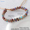 4mm Stone Bracelet Double Layer Woven Agate Imperial Stones Adjustable Bracelets Couple Jewelry Gift - Image 3