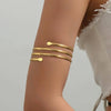 Bohemia Simple Adjustable Upper Arm Cuff Bracelet for Women Starfish Pearl Zircon Leaf Star Moon Open Bangle Party Jewelry Gifts - Image 5