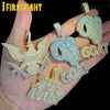 Iced Out Bling CZ Letter Badge Pendant Necklace Cubic Zirconia Gold Color Lettes Money Charm Men Hip Hop Jewelry - Image 3