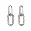 Gold Color Geometric Oval Rectangle Hoop Earrings For Women Zircon Wedding Jewelry Elegant Female Dangle Earings - Image 14