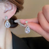 Shiny Crystal Necklace Earrings Women's Big Water Droplet Rhinestone Necklaces Wedding Evening Dress Jewelry Set - Image 18