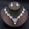 Colorful Waterdrop Necklace and Earring Set with Multiple Stone Colors - Image 22