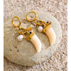 Horn Handmade Hoop Earrings for Women Resin Acrylic Imitation Pearl Drop Stainless Steel Charm Jewelry Recommend - Image 3