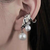 Hiphop Punk Vintage Pearl Zircon Ear Cuffs Non Perforated Ear Clip Earrings Fake Cartilage Earring for Women Selling Jewelry - Image 1