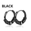 1 Pairs Punk Stainless Steel Stud Earrings Black Earrings Set For Men Women Vintage Hip Hop Piercing Ear Jewelry Accessories - Image 27