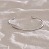 NiNice Minimalist 316L Stainless Steel Smooth Metal Round Cuff Bracelet Bangle Distinctive Charm Jewelry - Image 2