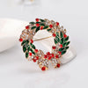 Christmas Brooch Pin Deer Rabbit Bow Pine Cone Wreath Bell Design Accessory for Men And Women Holiday Gift - Image 3