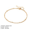 Stainless Steel Snake Chain Anklet for Women Summer Beach Gold Color Anklets Jewelry - Image 24