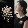 Pearl Flower Brooch Pin with Bouquet Style Accents - Image 6