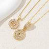 2Pcs Full CZ Zircon Iced Crystal Initial Letter Flower Necklace Women Copper A-Z Alphabet Pendant Couple Jewelry Birthday Gifts - Image 25