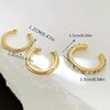 Korean Design Stainless Steel Clip Earrings No Piercing Gold Color Ear Bone Clips Simple Shiny Ear Cuffs for Women Jewelry - Image 6