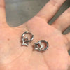 Crystal Star Drop Earrings for Women Girls CZ Zircon Silver Color Five Pointed Star Ear Buckle Party Jewelry - Image 2