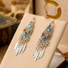 Boho Vintage Leaf Tassel Earrings For Women Geometric Crystal Rhinestone Beads Handmade Beach Vacation Drop Dangle Jewelry Gift - Image 11