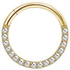 Clicker Hoop Body Jewelry with Slim Curved Profile in Gold-Tone or Silver-Tone - Image 14