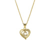 A-Z English Letter Initial Necklace Gold Plated Necklace Micro Setting Zircon Heart Necklace for Women - Image 21