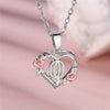 Cute Female A-Z Letter Flower Pendant Necklace Silver Color Wedding Jewelry Gift For Women - Image 23